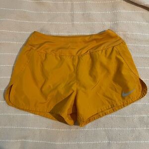 Nike Women's Athletic Shorts in Mustard Yellow